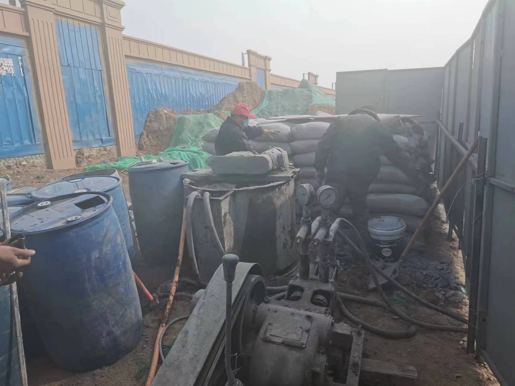 二道房屋下沉注浆